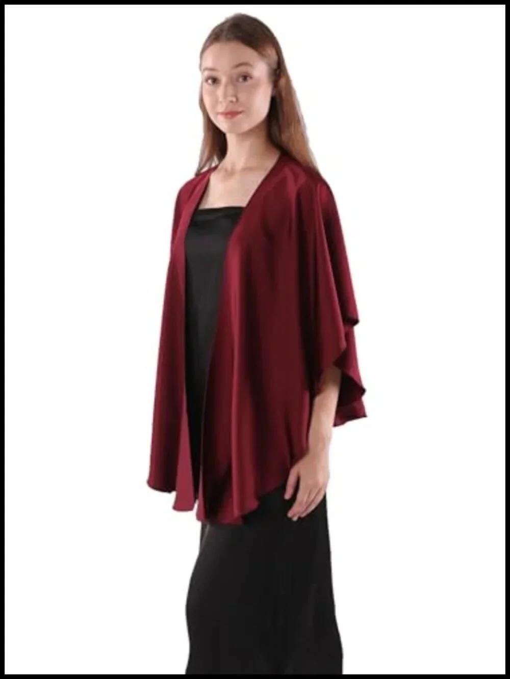 Elegant Stain Shawl Wrap for Evening Dresses Wedding Party Scarf Cover Up